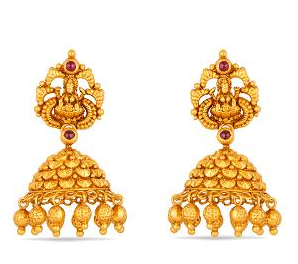 Traditional Gold Jhumkas By Reliance Jewels