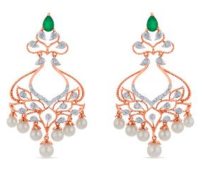 Diamond Jhumkas By Reliance Jewels