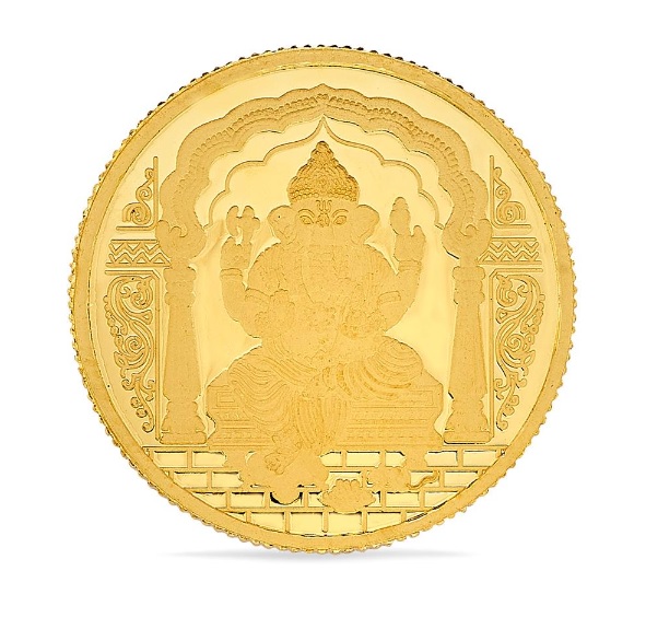24 Karat 10 Grams Ganesh Gold Coin