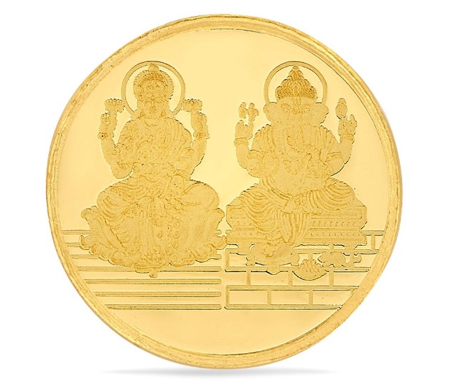 5gm Laxmi Ganesh Gold Coin