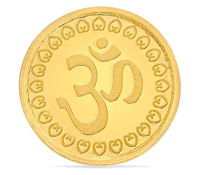 24 Karat Om Gold Coin