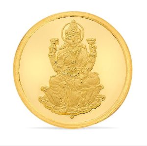 24 Karat 1Gram Laxmi Gold Coin