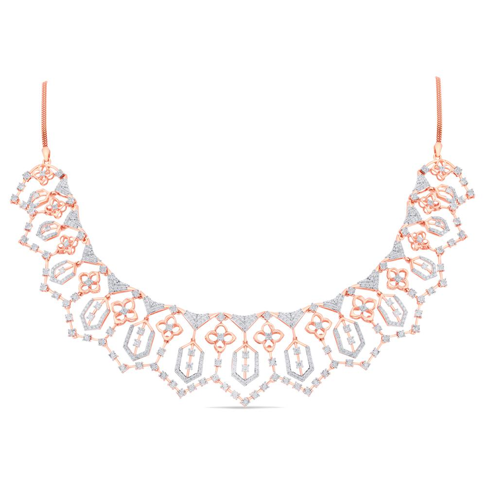 Classic Diamond Necklace By Reliance Jewels