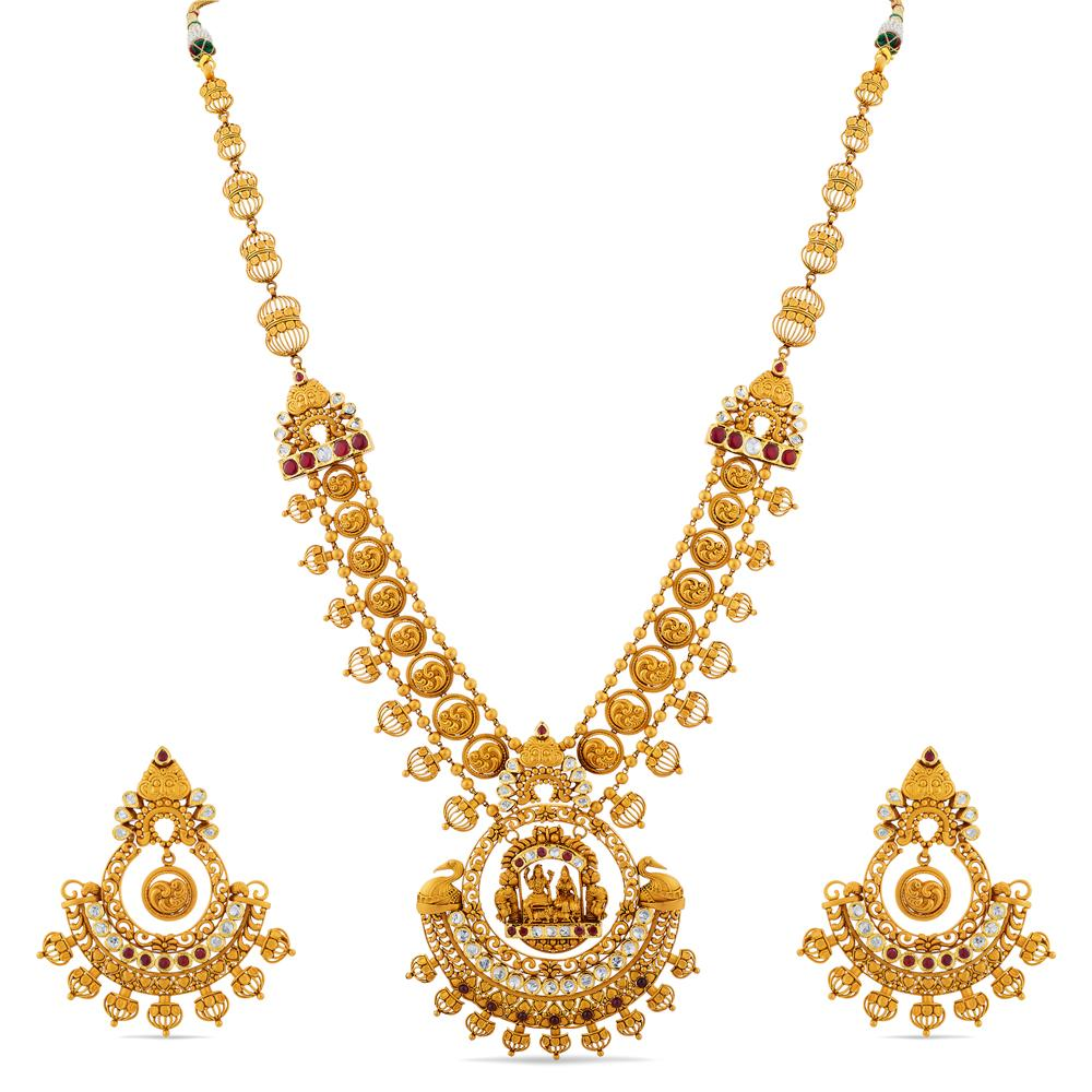 Temple Jewellery Necklace By Reliance Jewels 