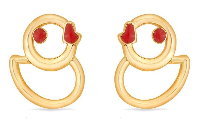 Gold Earrings for Baby Girls