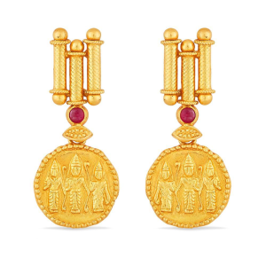 Gold Danglers Earrings