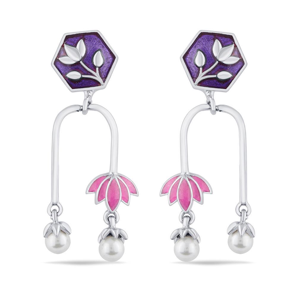 Enigmatic Lotus Symphony Earrings