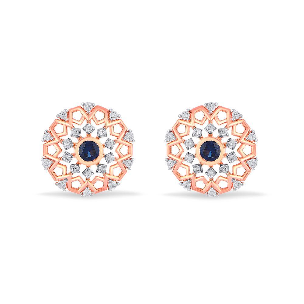 Diamond Stud Earrings Party wear