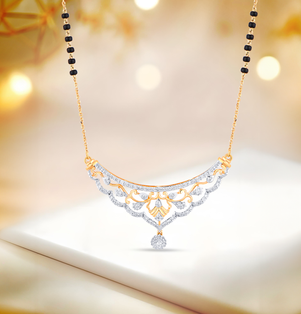 Light weight diamond Mangalsutra